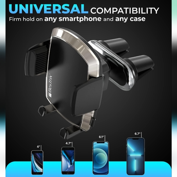 Bestrix Air Vent Phone Holder for Car – 360 Rotation, One-Hand Operation - Picture 4 of 10